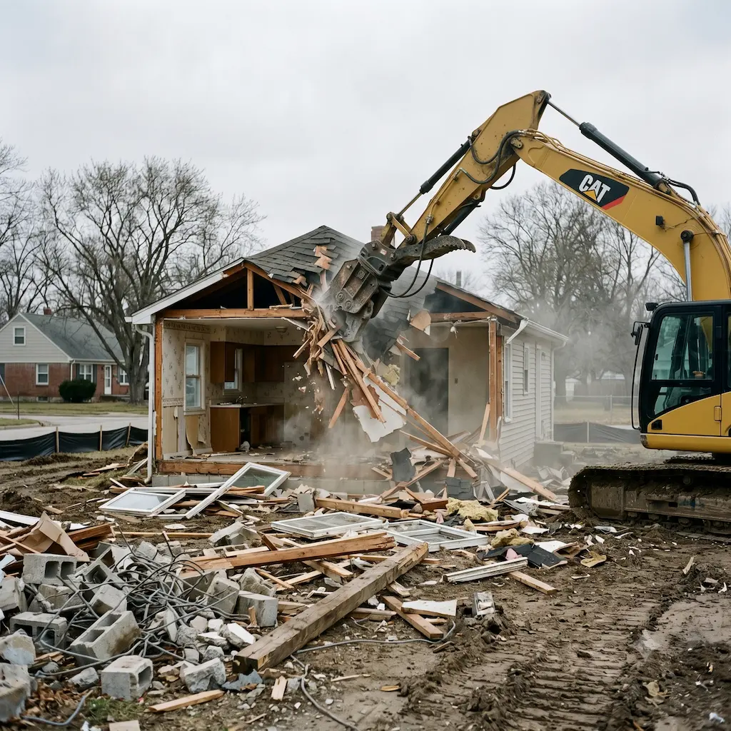 Demolition services by CAMCO Earthworks in Central Arkansas