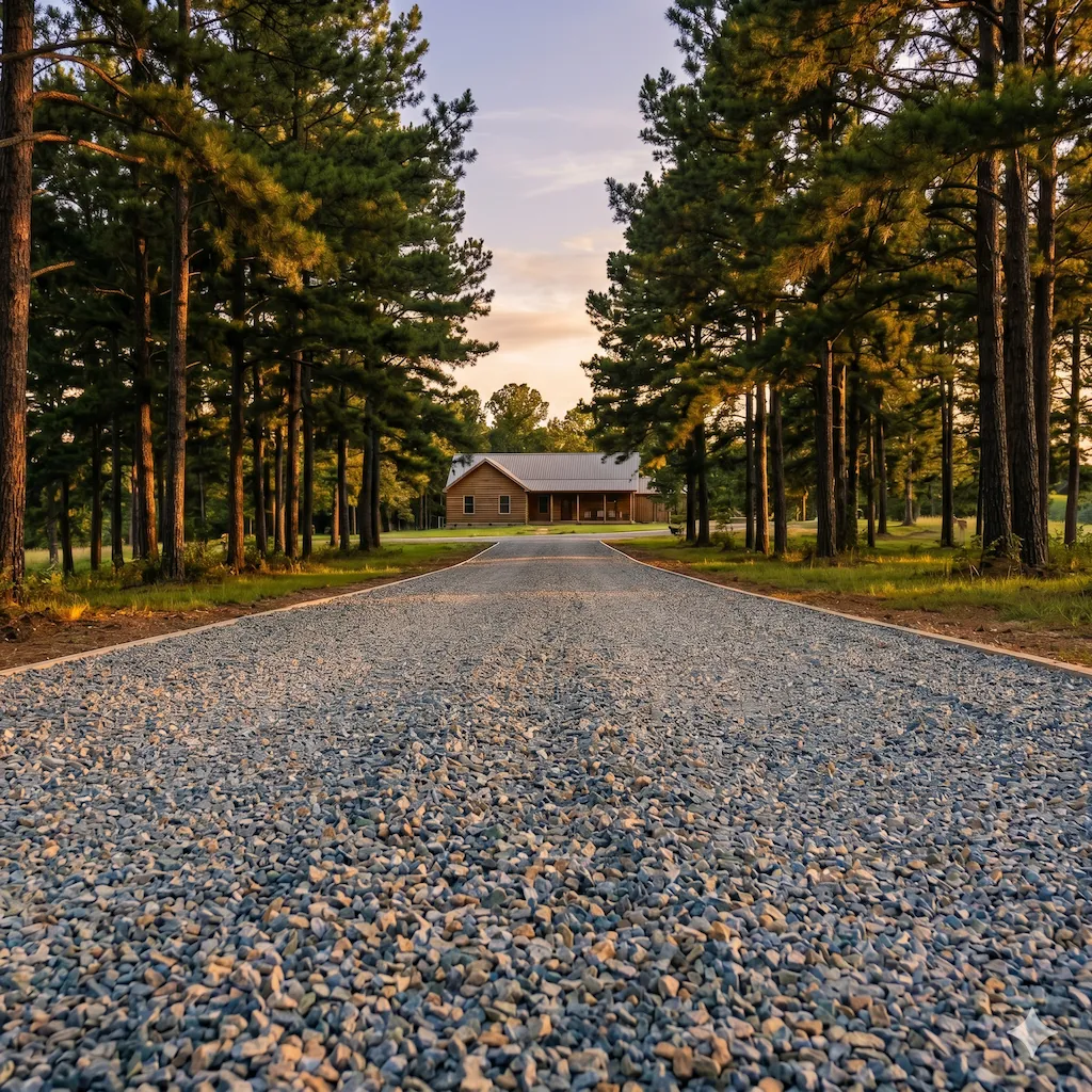Driveways services by CAMCO Earthworks in Central Arkansas
